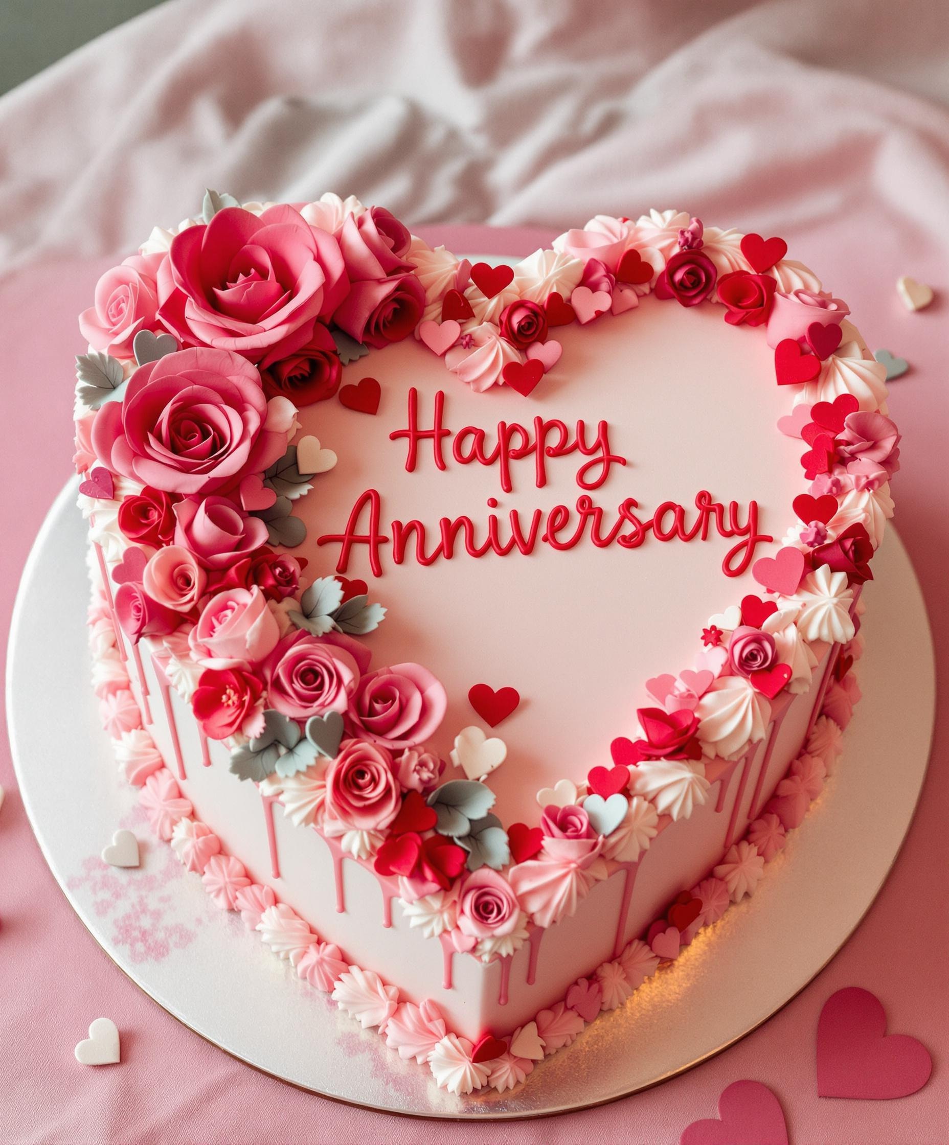 Torta anniversario romantica